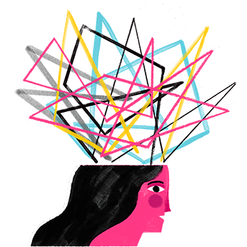 girl with mind blowing lines
